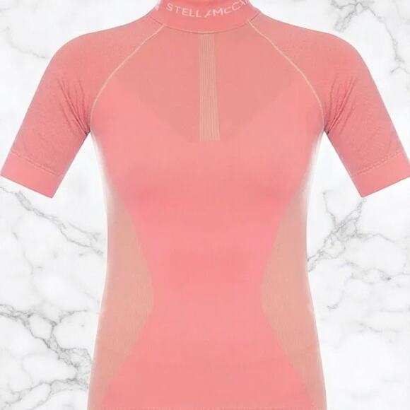 Adidas Stella McCartney Run Knit Tee Training Top - XS - NWT - Picture 1 of 6